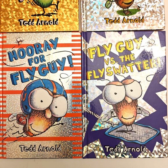 Set Of 4 Hardcover Fly Guy Books By Tedd Arnold Easy Kids Phonics Readers - Picture 3 of 4